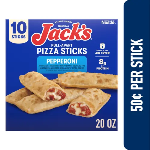Jack's Pepperoni Pizza Stick Snacks, 20 oz (Frozen)