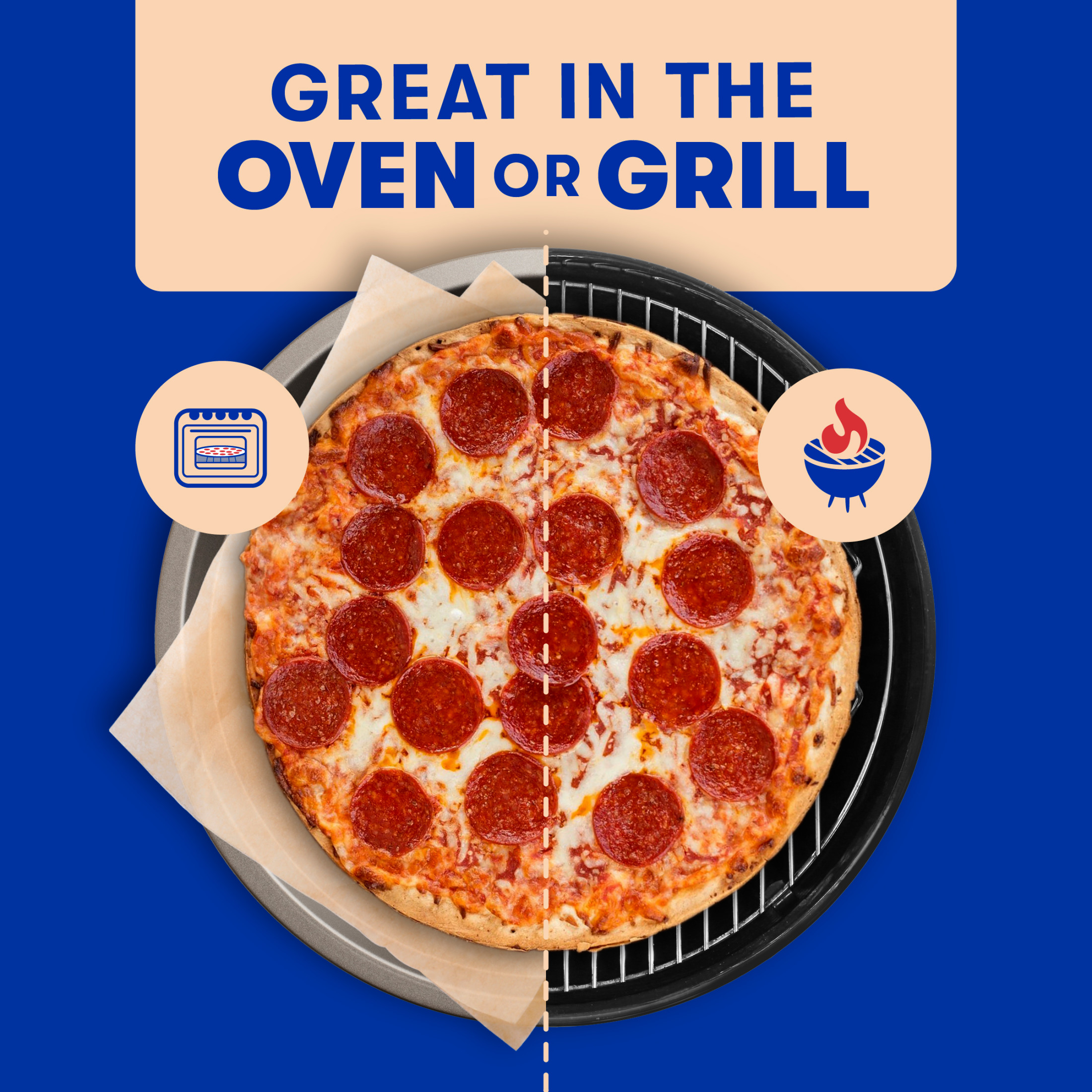 Jack's Frozen Meat Pizza, Pepperoni and Cheese, Original Thin Crust, 14.3 oz (Frozen) thumbnail 4