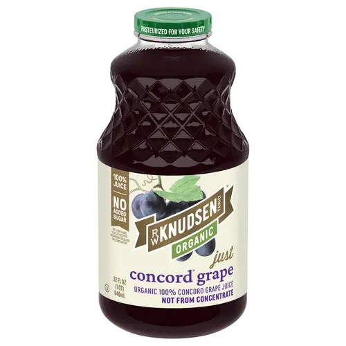 R.W. Knudsen Family Organic Just Concord Grape Juice, 32-Fluid Ounce