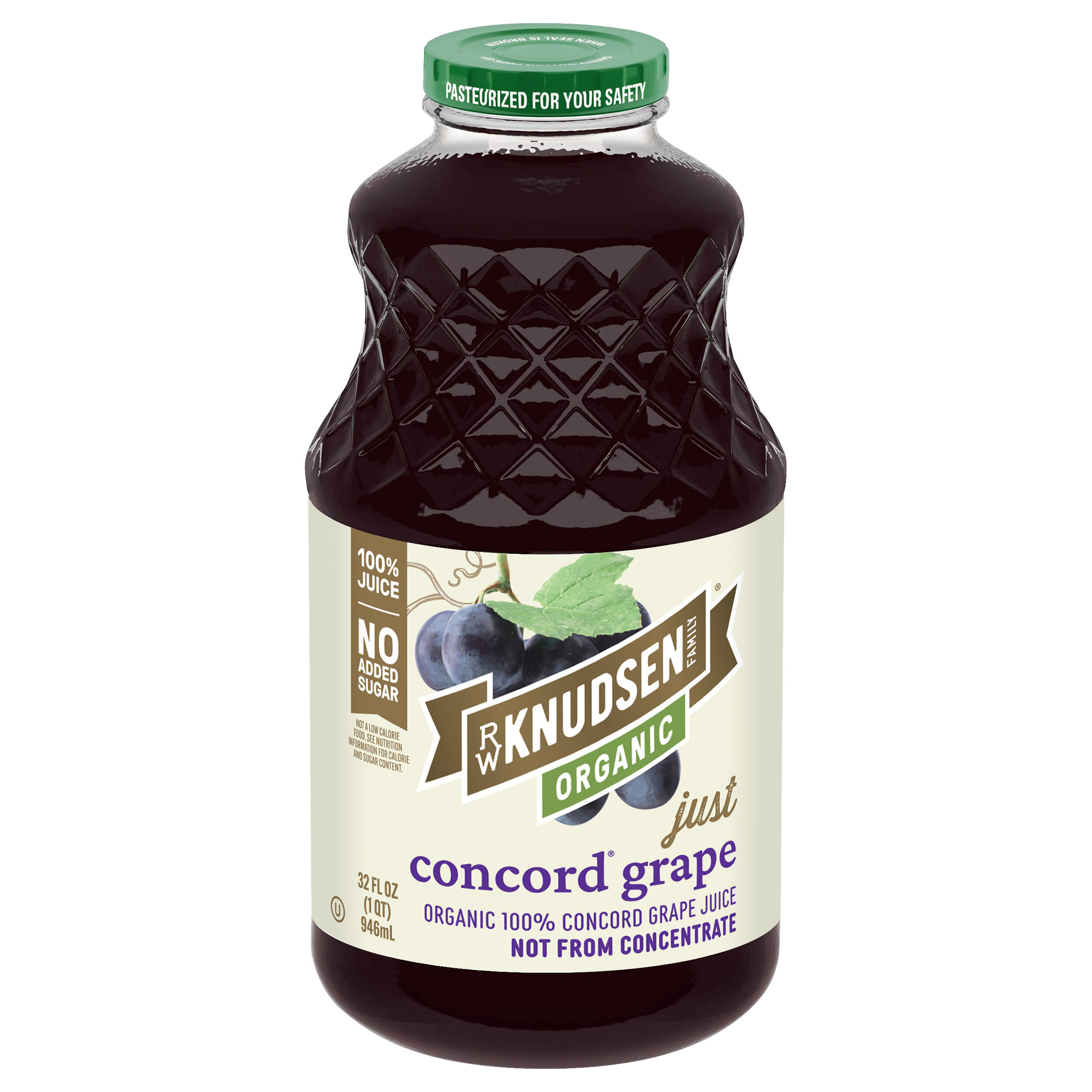 R.W. Knudsen Family Organic Just Concord Grape Juice, 32-Fluid Ounce thumbnail 2