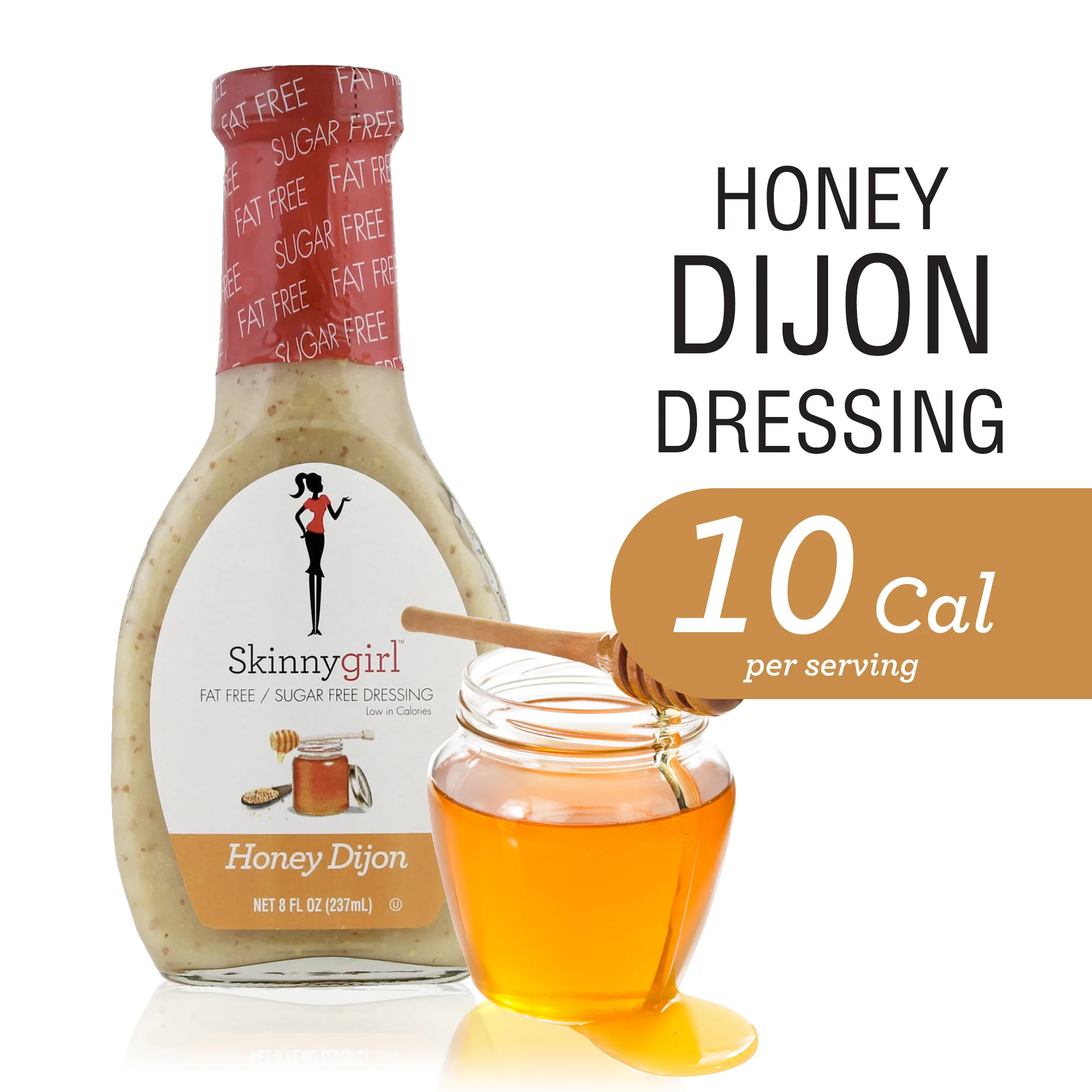 Skinnygirl, Fat-Free, Sugar-Free Honey Dijon Salad Dressing, 8 fl oz