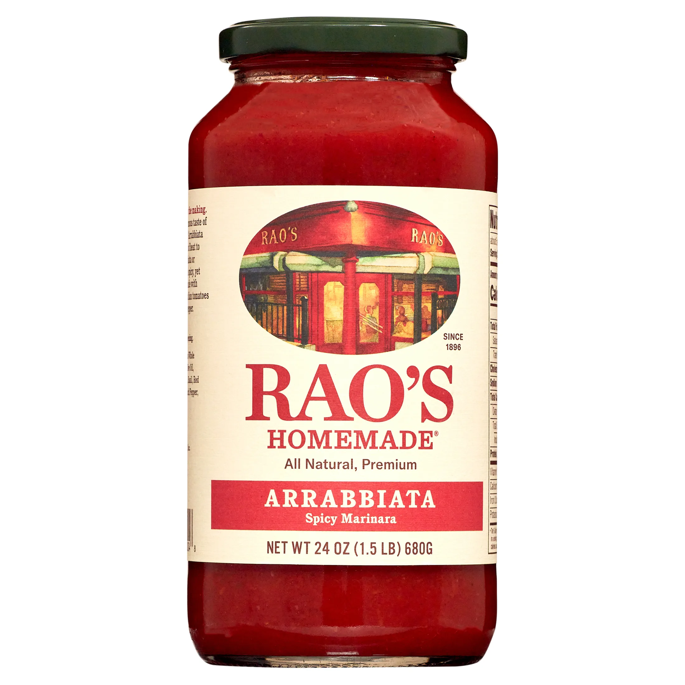 Rao's Homemade Arrabbiata Sauce | 24 oz | Spicy Tomato Sauce | Pasta Sauce | Carb Conscious, Keto Friendly | All Natural, Premiu