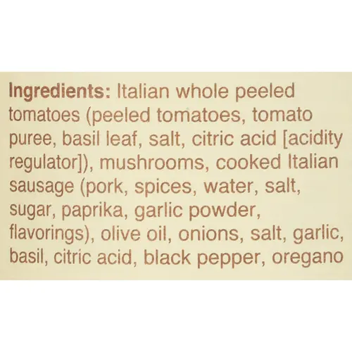 Rao's Homemade Italian Sausage & Mushroom Sauce, Keto Friendly, Low Carb 24 oz thumbnail 3