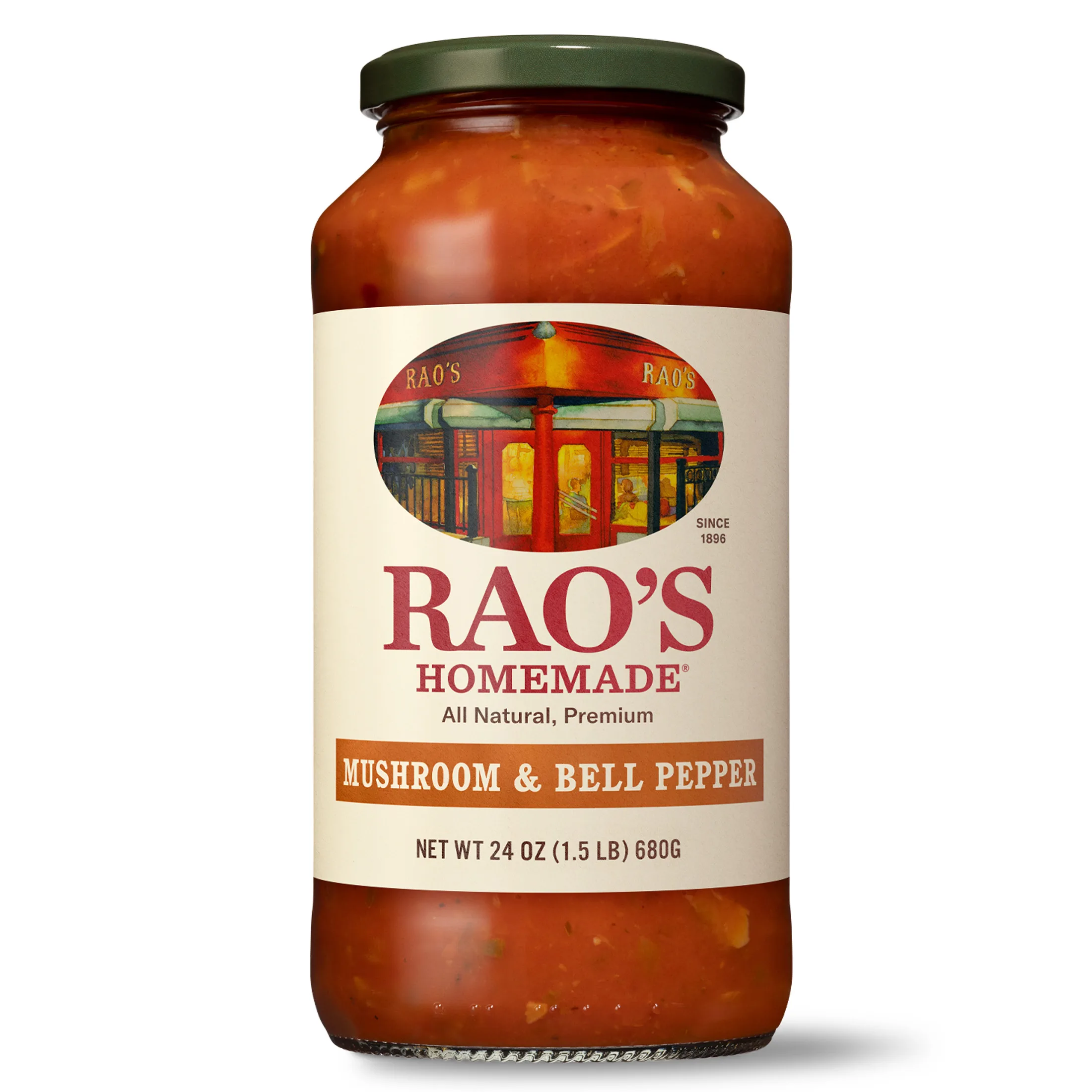 Rao's Homemade Mushroom & Bell Pepper Pasta Sauce, Keto Friendly, Low Carb 24 oz