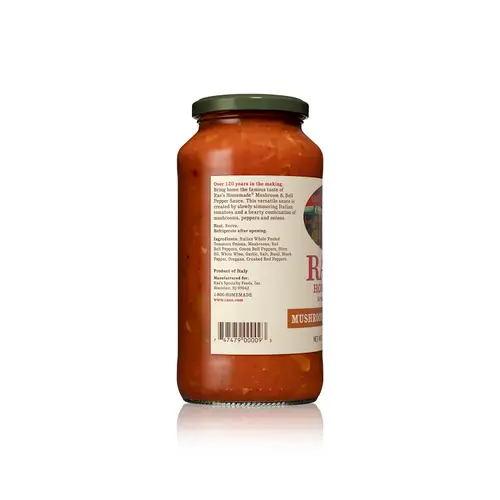 Rao's Homemade Mushroom & Bell Pepper Pasta Sauce, Keto Friendly, Low Carb 24 oz thumbnail 3