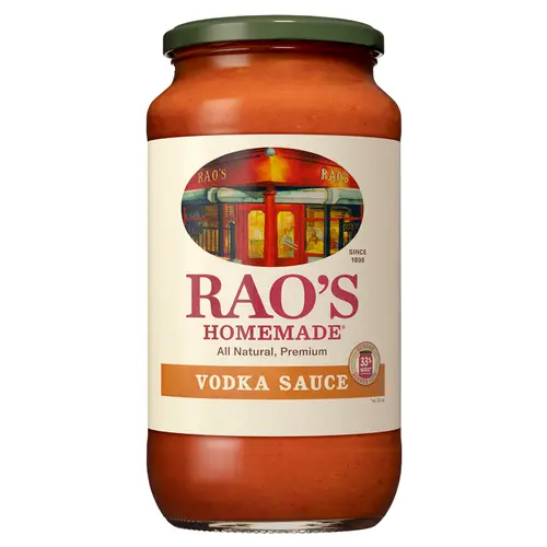 Rao's Homemade Vodka Sauce | 24 oz | Creamy Tomato Sauce | Pasta Sauce | Carb Conscious, Keto Friendly | All Natural, Premium Qu