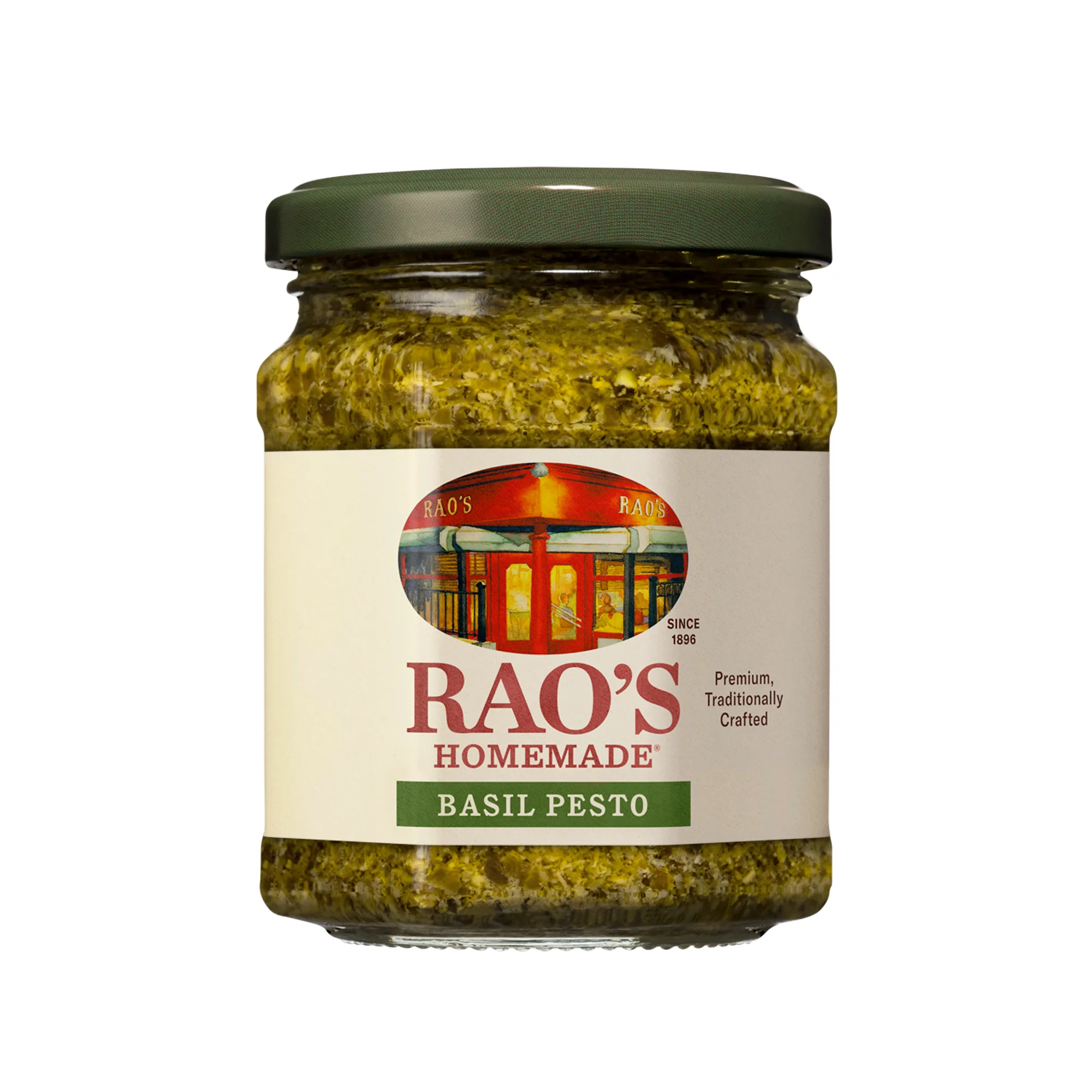 Rao's Homemade Basil Pesto, Traditional Italian Pesto Sauce for Pasta, Pizza and Lasagna, 6.7 Oz