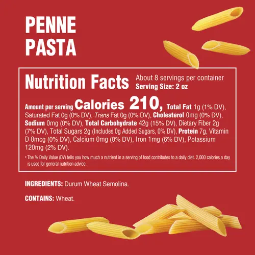 Rao's Homemade Penne Rigate, Premium Italian Pasta Made from Durum Semolina Flour, 16 Oz thumbnail 3