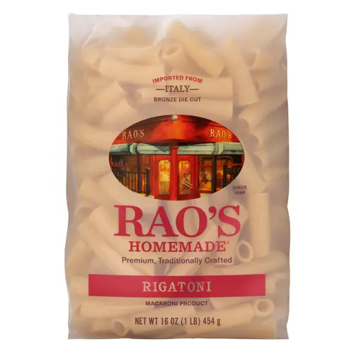 Rao's Homemade Rigatoni Pasta, Premium Italian Pasta Made from Durum Semolina Flour, 16 Oz