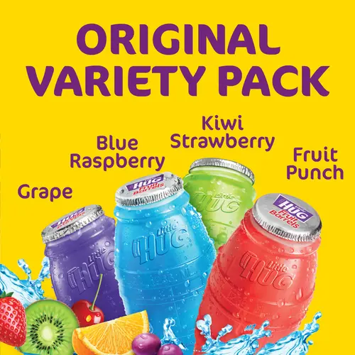 Little HUG Fruit Barrels, Original, Shelf Stable Kids Drinks Variety Pack, 20 Count, 8 fl oz Bottles thumbnail 2