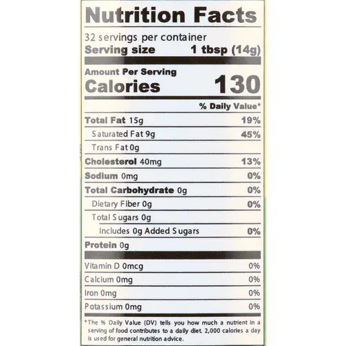 India's Nature Pure Cow Ghee, 16 oz Glass Jar, 1 count, Gluten-Free, Clarified Butter thumbnail 2