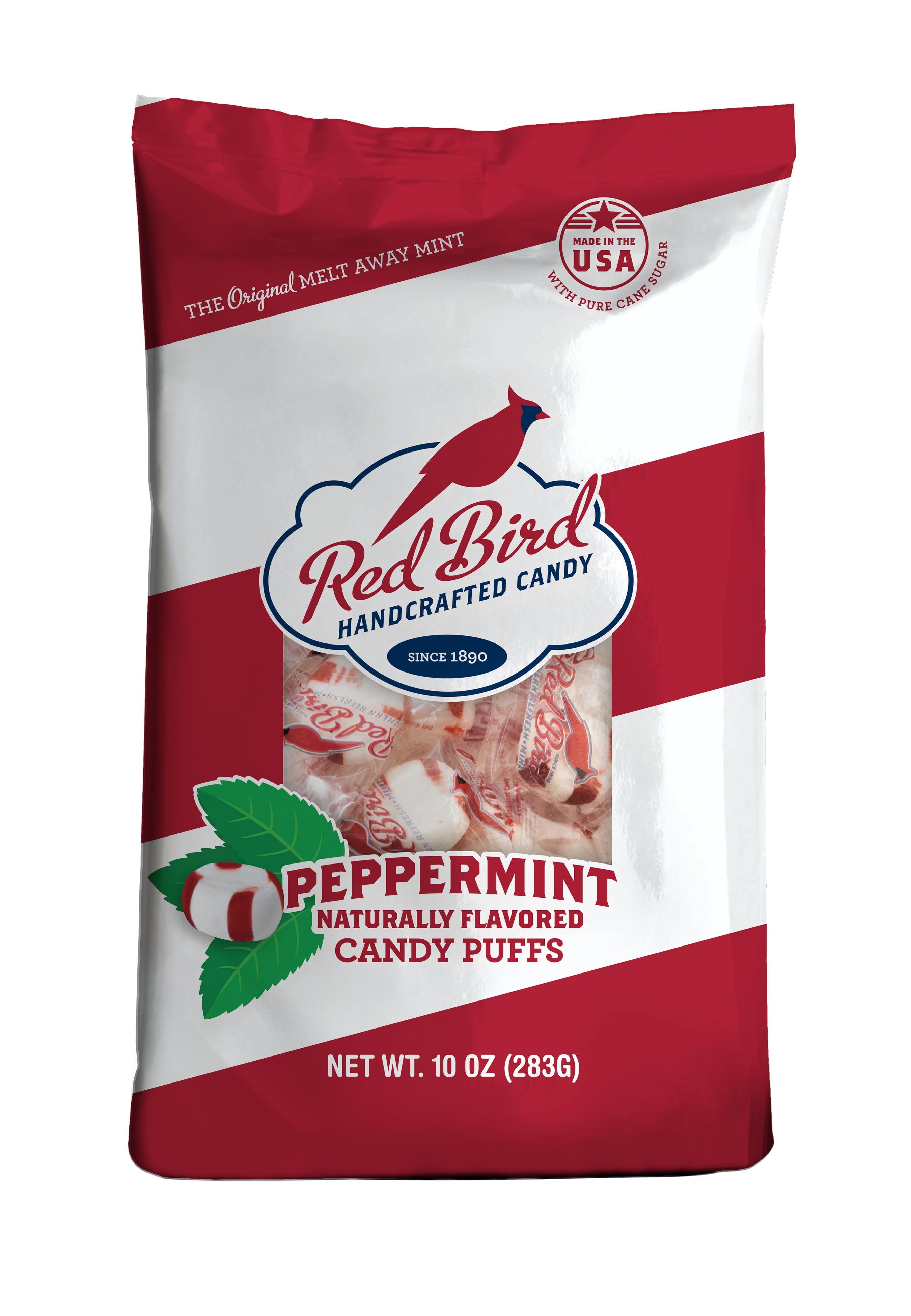 Red Bird Soft Peppermint Candy Puffs, Allergen-Free, 10 oz. Bag.