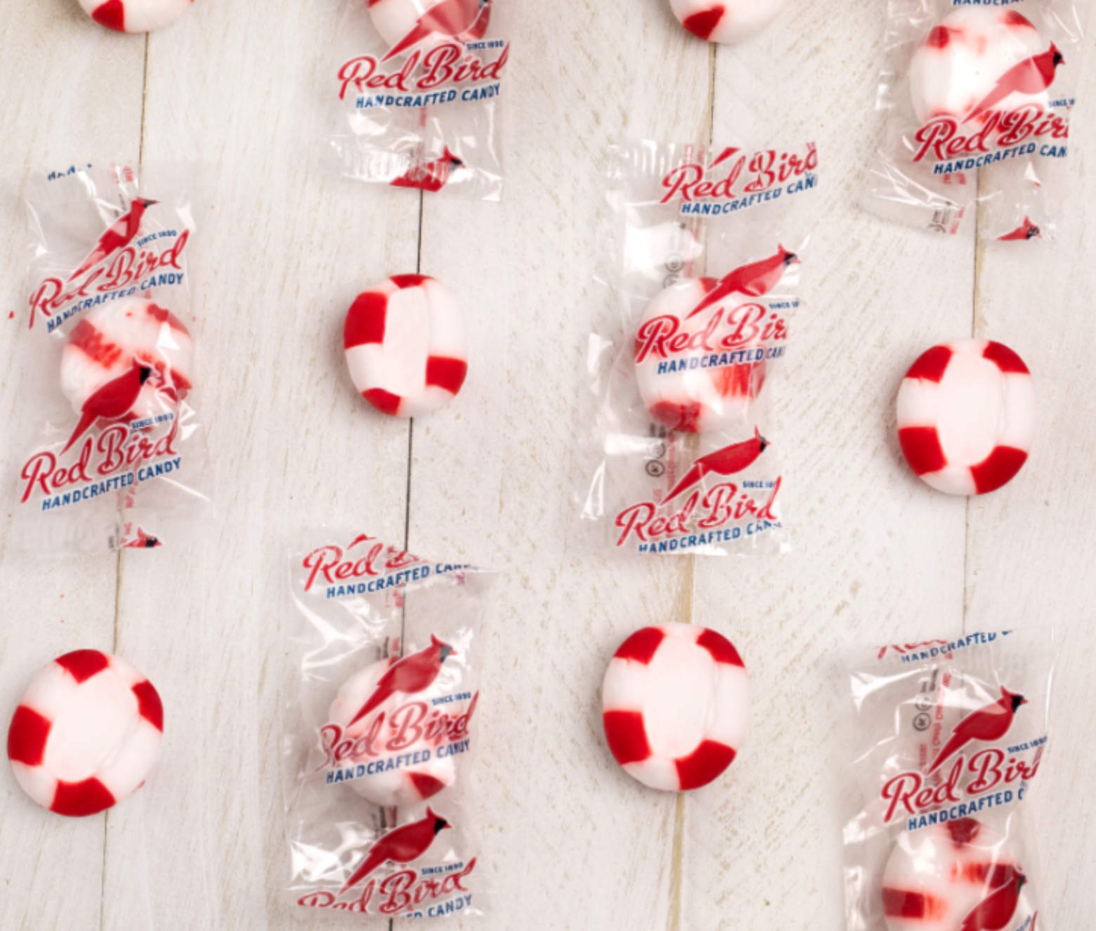 Red Bird Soft Peppermint Candy Puffs, Does Not Contain Any Allergens, 18 oz. Tub thumbnail 2