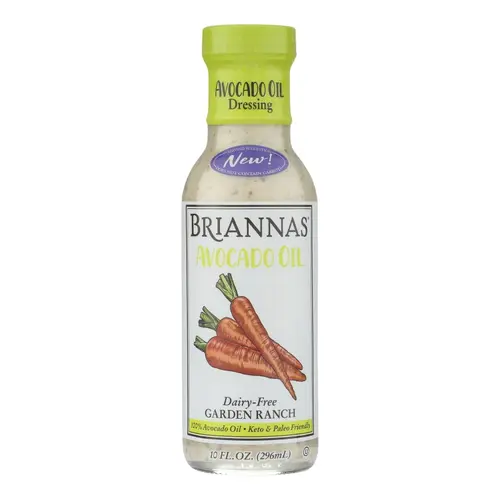 Briannas Dressing Garden Ranch with Avocado 10 oz (Pack of 6)