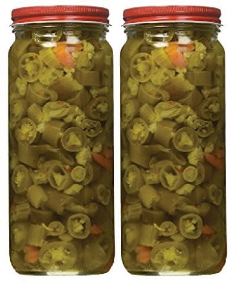 Marconi Original Chicago Style Hot Giardiniera, Shelf-Stable, 16 fl oz Jar thumbnail 2