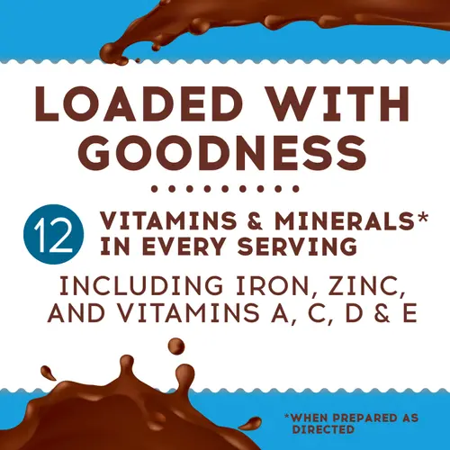 Ovaltine Rich Chocolate Drink Mix Powdered Drink Mix for Hot and Cold Milk, 18 oz thumbnail 4