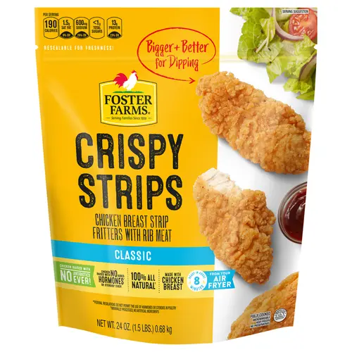 Foster Farms Classic Crispy Chicken Strips, 24 Oz