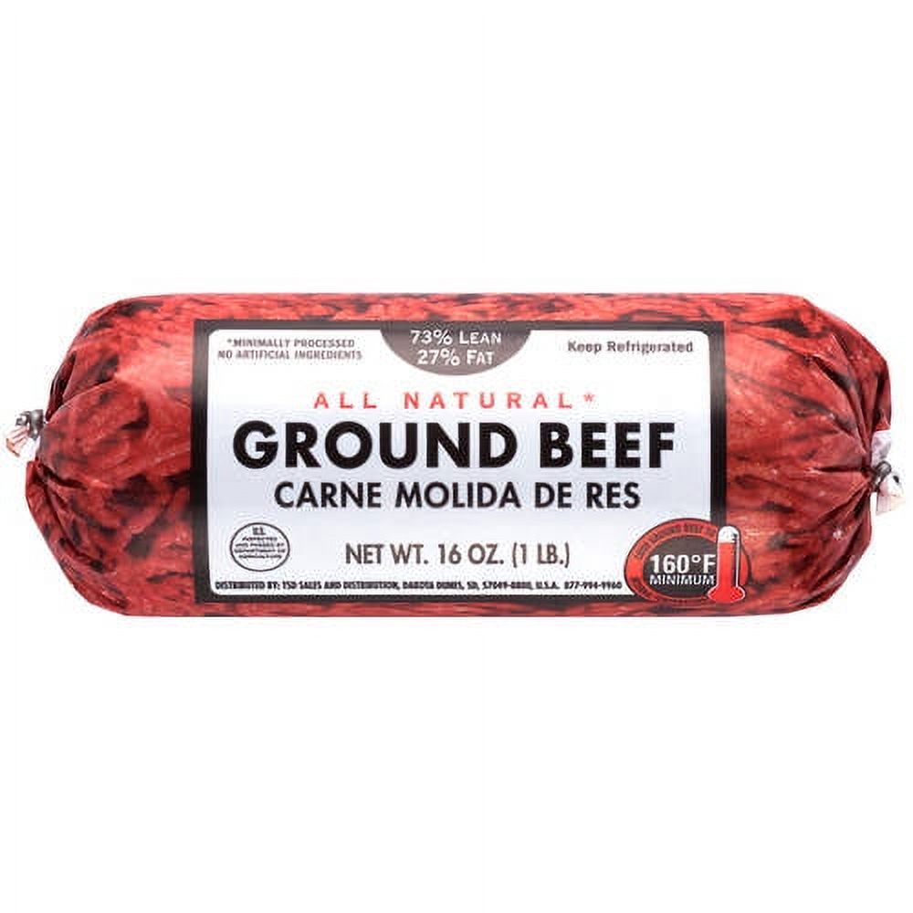 73% Lean/ 27% Fat, Ground Beef Roll, 1 Lb