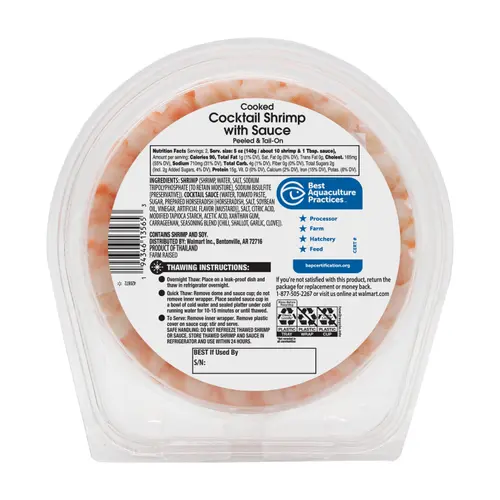 GV Cooked Cocktail Shrimp Ring w/Sauce Tail On 10 oz thumbnail 3