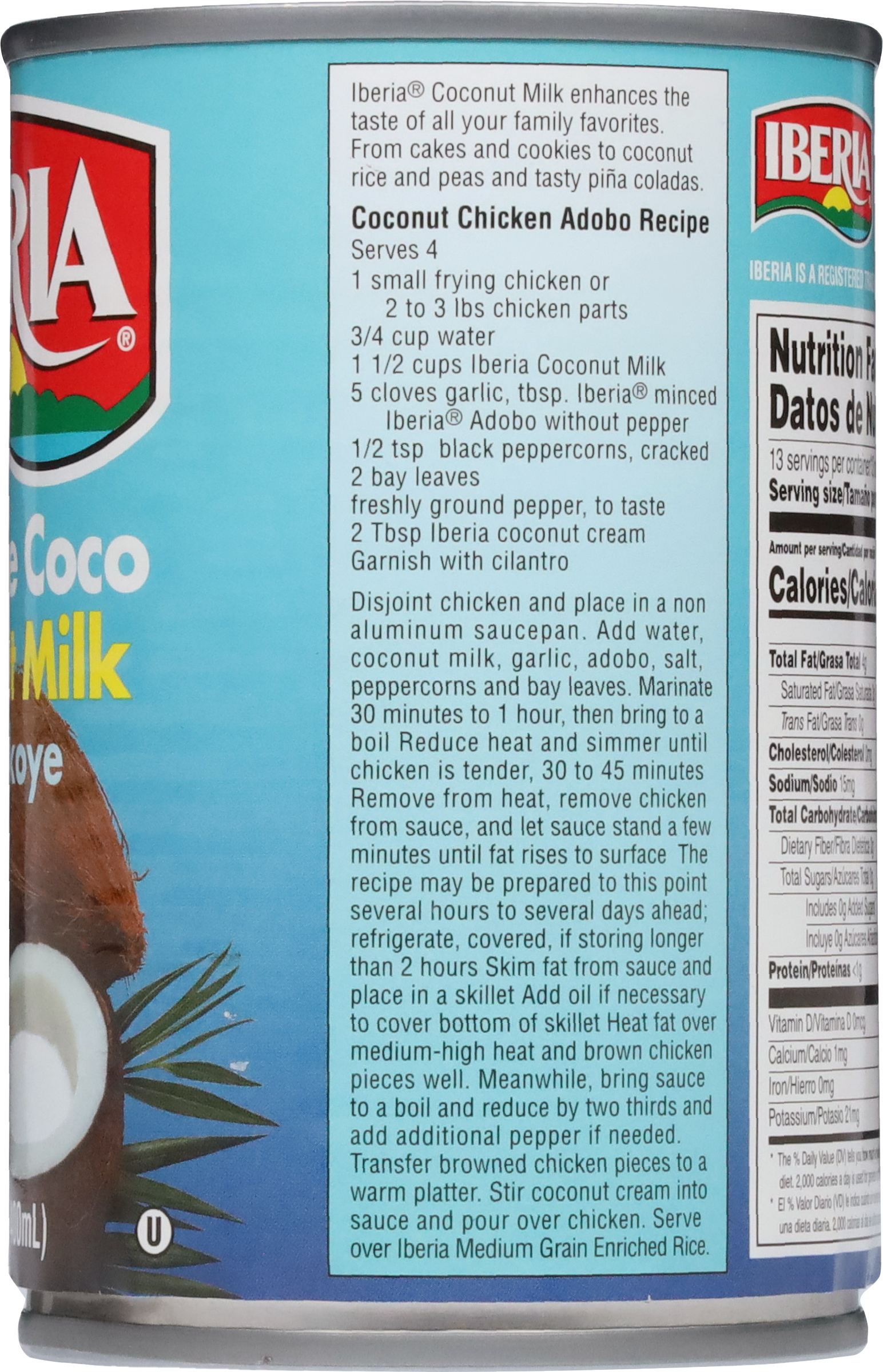 Iberia Coconut Milk 13.5 fl oz thumbnail 4
