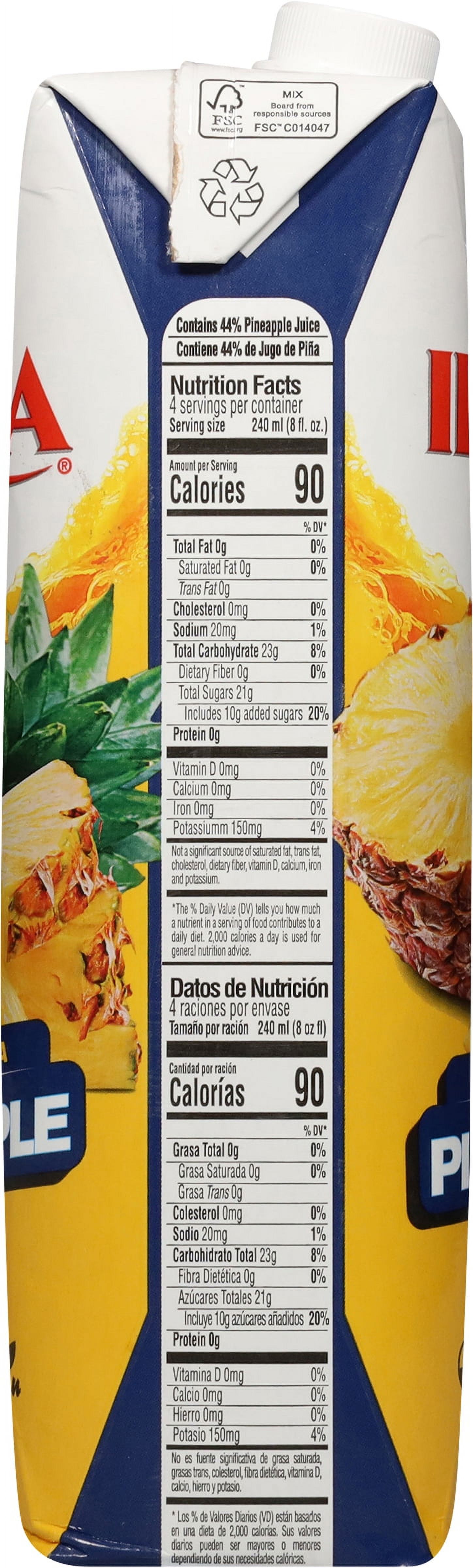 Iberia Pineapple Nectar 33.8 fl oz thumbnail 3
