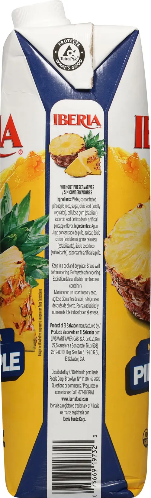 Iberia Pineapple Nectar 33.8 fl oz thumbnail 4