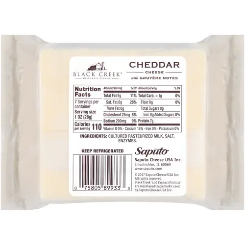 Black CreekÂ® Artisan Series Cheddar Cheese with Gruyere Notes, 7 oz Square thumbnail 2