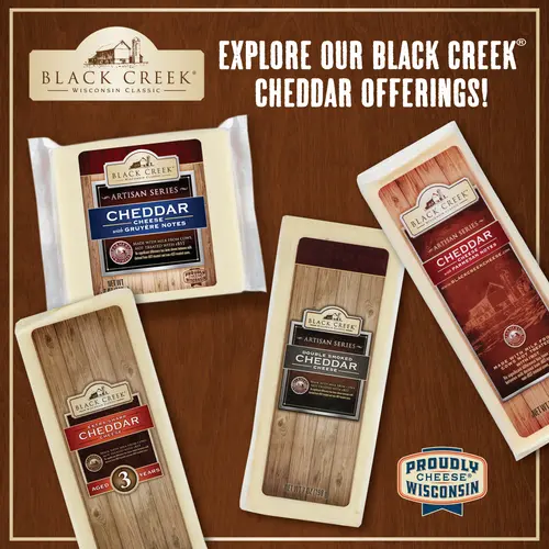 Black CreekÂ® Artisan Series Cheddar Cheese with Gruyere Notes, 7 oz Square thumbnail 4