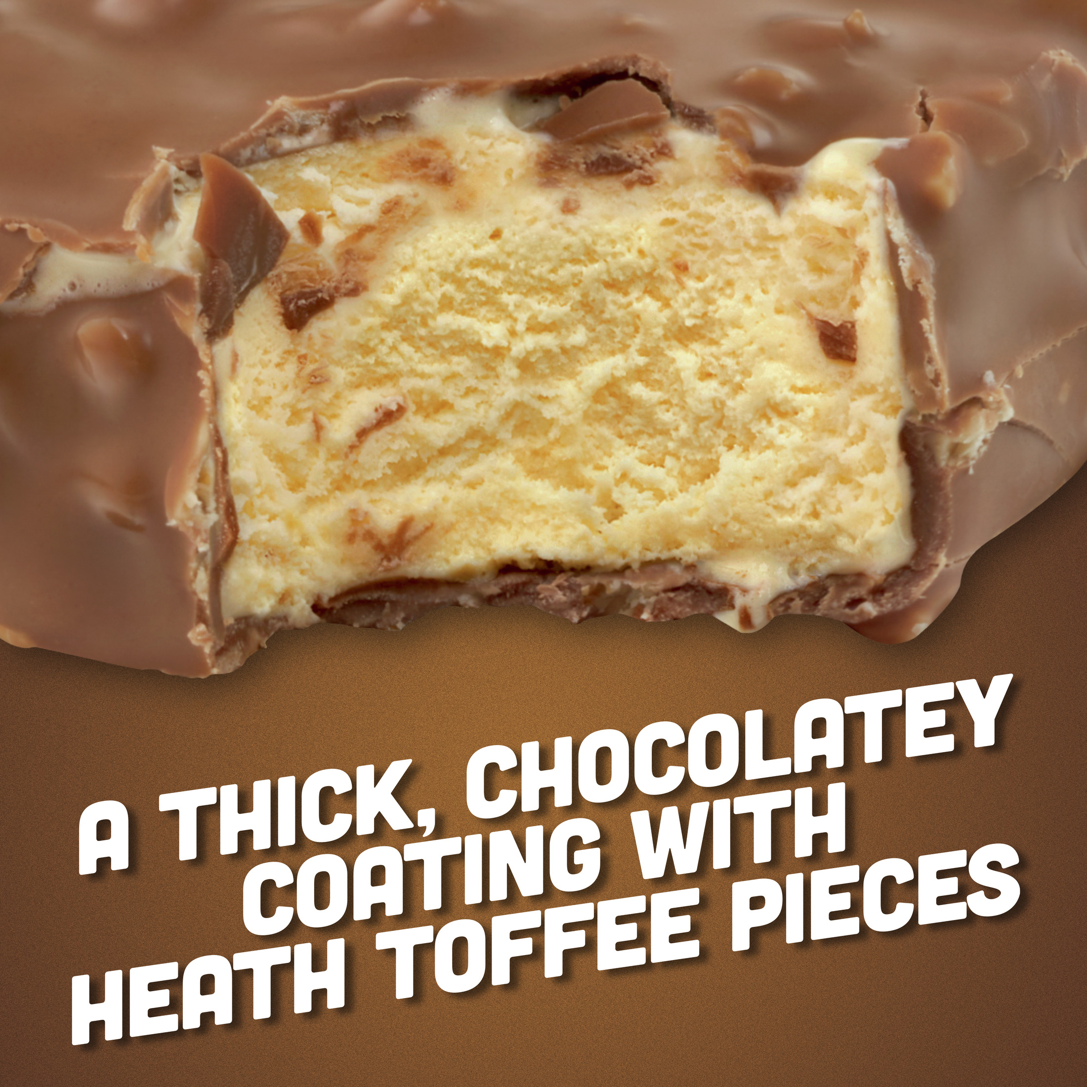 Klondike Heath Crunchy Nonfat Milk Chocolate English Toffee Frozen Dessert Bars, 6 Count thumbnail 4