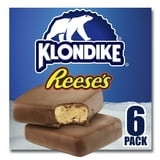 Klondike Reese's Peanut Butter Crunchy Frozen Dairy Dessert Bars Kosher Milk, 4 oz 6 Count