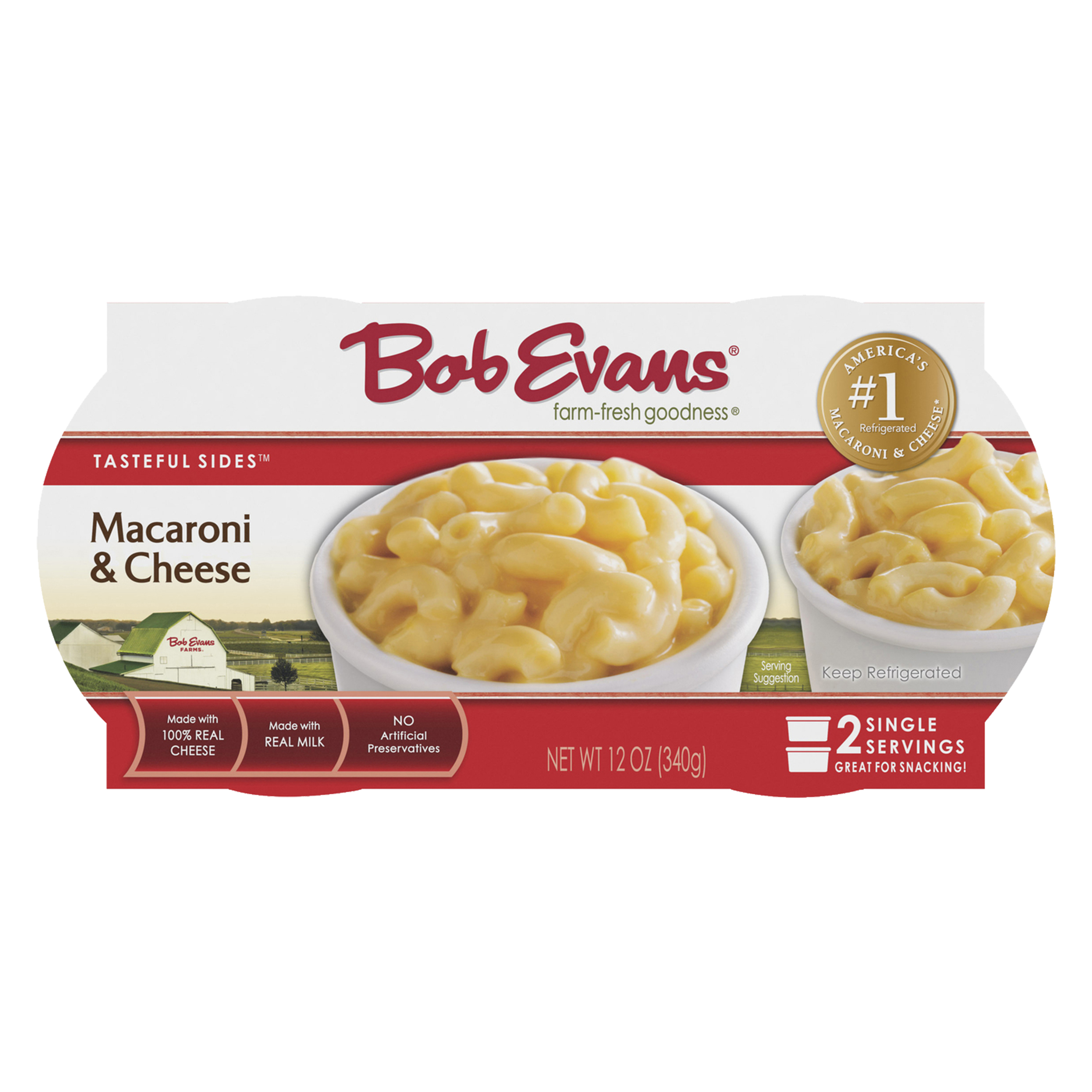 Bob Evans Macaroni & Cheese Single Serve, 12 oz, 2 Ct Cups