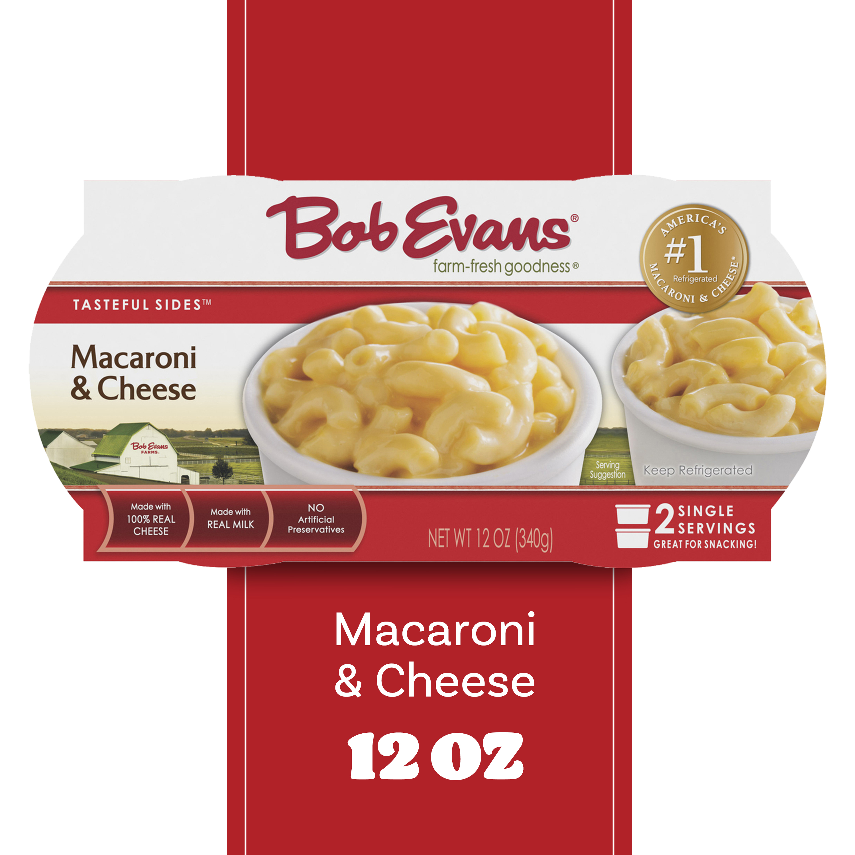Bob Evans Macaroni & Cheese Single Serve, 12 oz, 2 Ct Cups thumbnail 2
