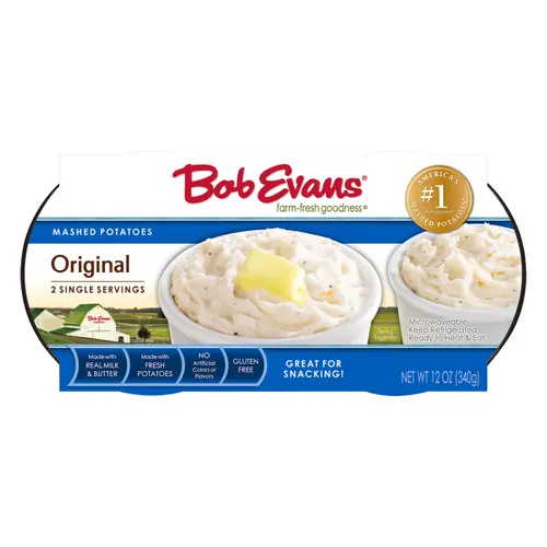 Bob Evans Gluten-Free Single Serve Original Mashed Potatoes, 12 oz, 2 Ct Cups