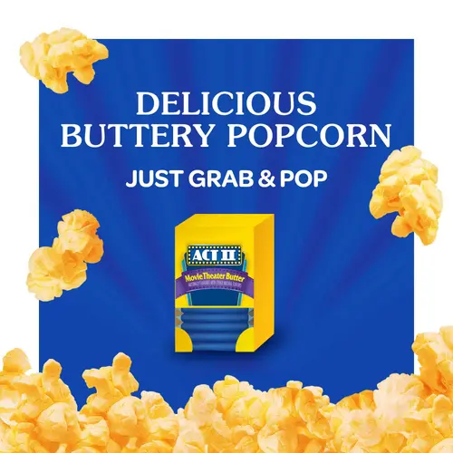 Act II Movie Theater Butter Microwave Popcorn, 2.75 oz, 18 Count thumbnail 2