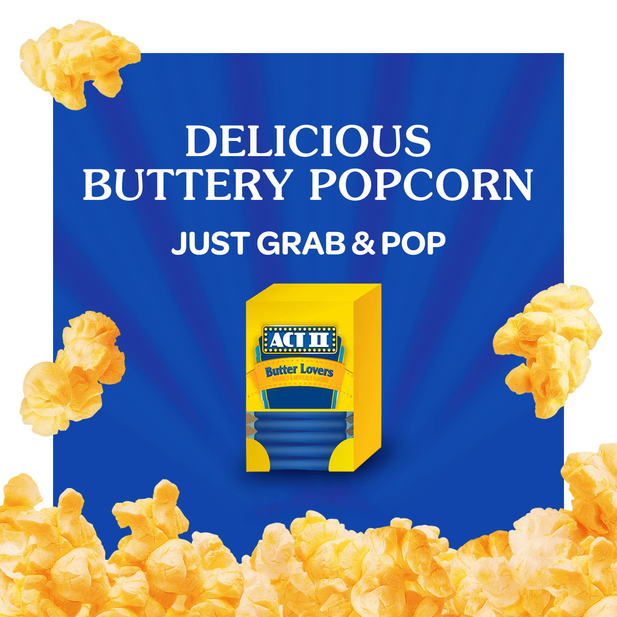 Act II Butter Lovers Microwave Popcorn, 2.75 oz, 18 Count thumbnail 3