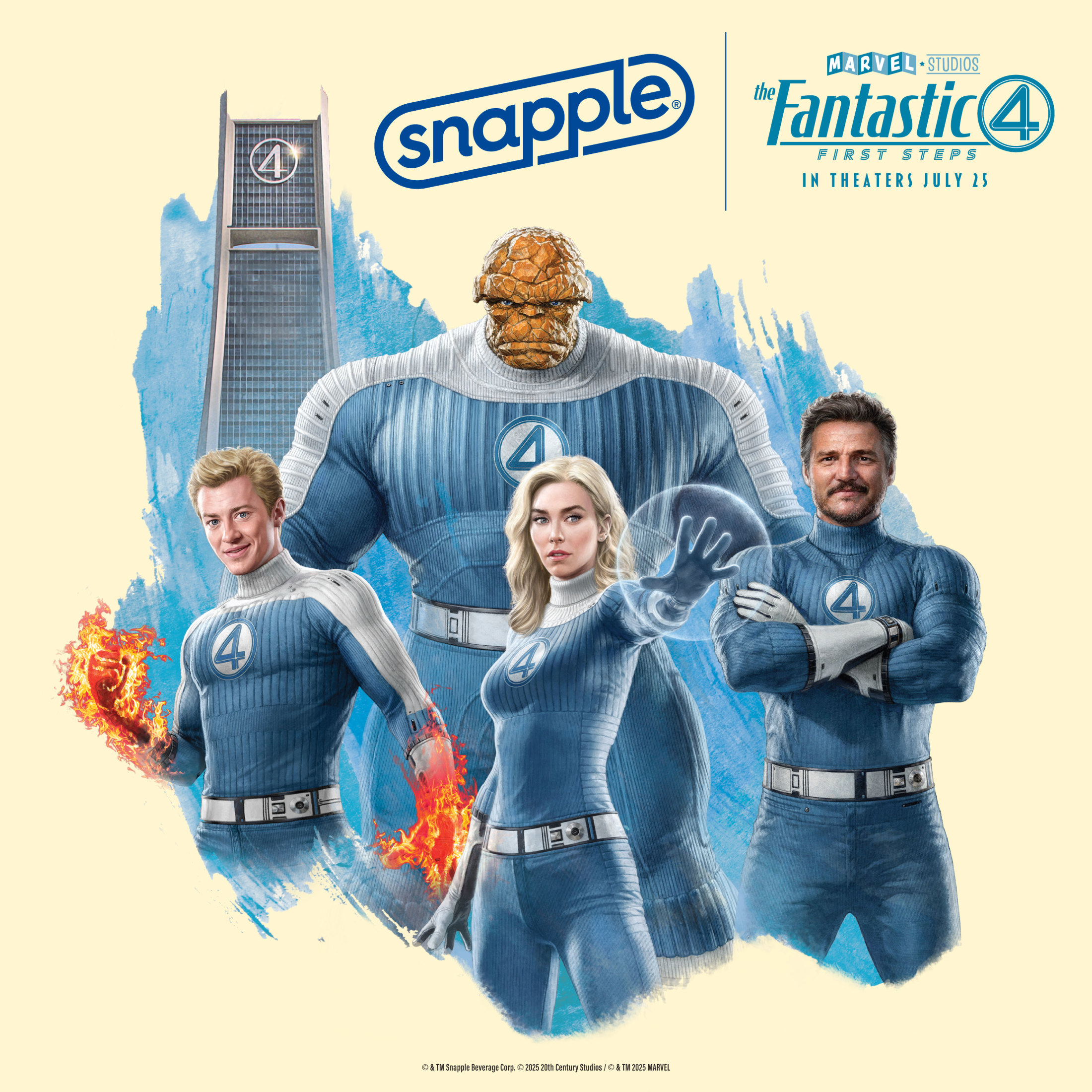 Snapple Apple Juice Drink, 64 fl oz bottle, The Fantastic Four: First Steps Limited Edition thumbnail 3
