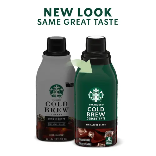 Starbucks Signature Black Coffee, Bottled Cold Brew Coffee Concentrate Drink, 32 oz thumbnail 2