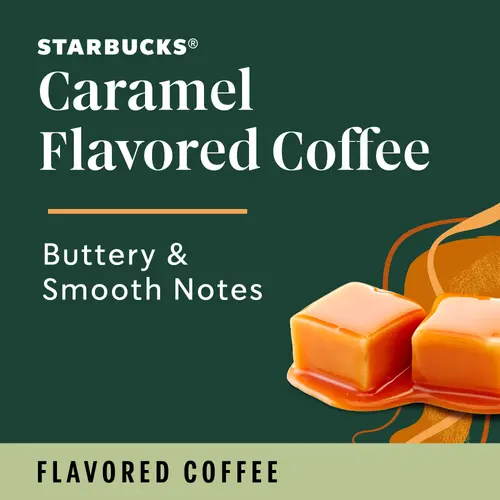 Starbucks Arabica Beans Caramel, Naturally Flavored, Ground Coffee, 11oz thumbnail 3