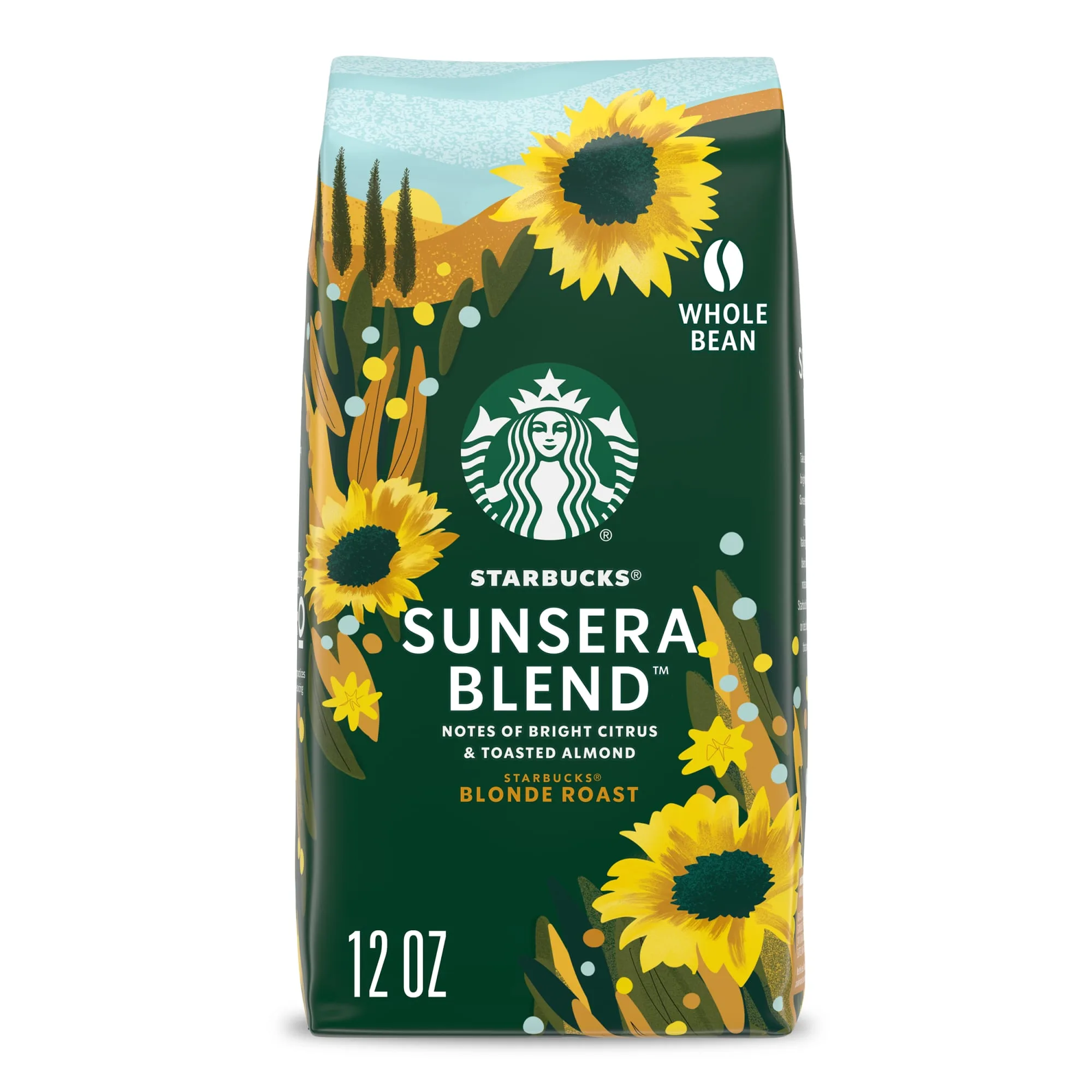 Starbucks Sunera Blend, Arabica Coffee Beans, Light Roast Whole Bean Coffee, 12 oz