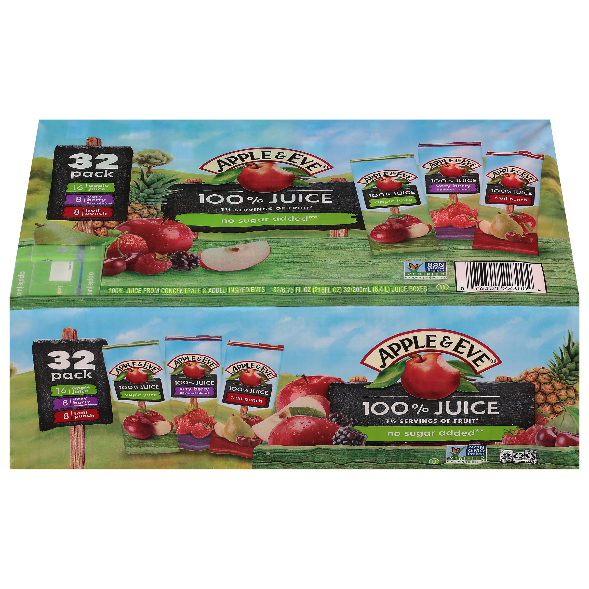 Apple & Eve 100% Juice Drink, Variety Pack, 6.75 Fl Oz, 32 Count