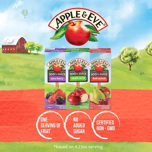 Apple & Eve 100% Juice Drink, Variety Pack, 6.75 Fl Oz, 32 Count thumbnail 3