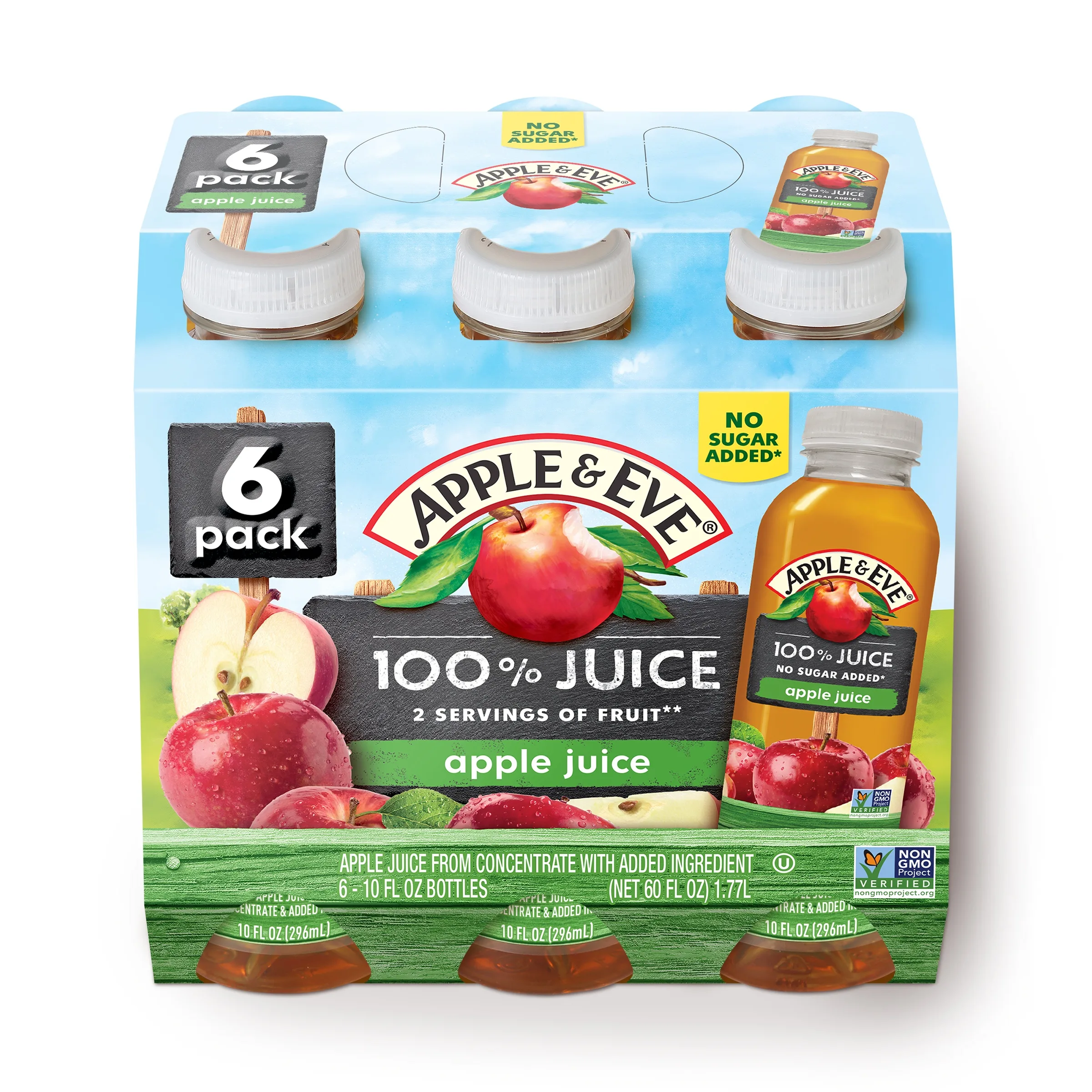 6pk 10oz Apple Juice 100%