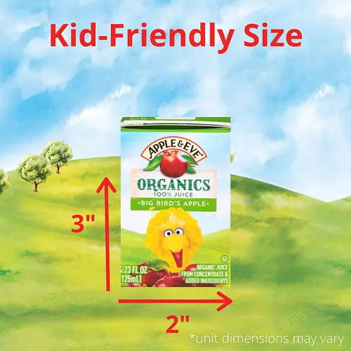 Apple & Eve Sesame Street Organics, Big Birdâ€™s Apple Juice, 5 Count, Pack of 8 thumbnail 4