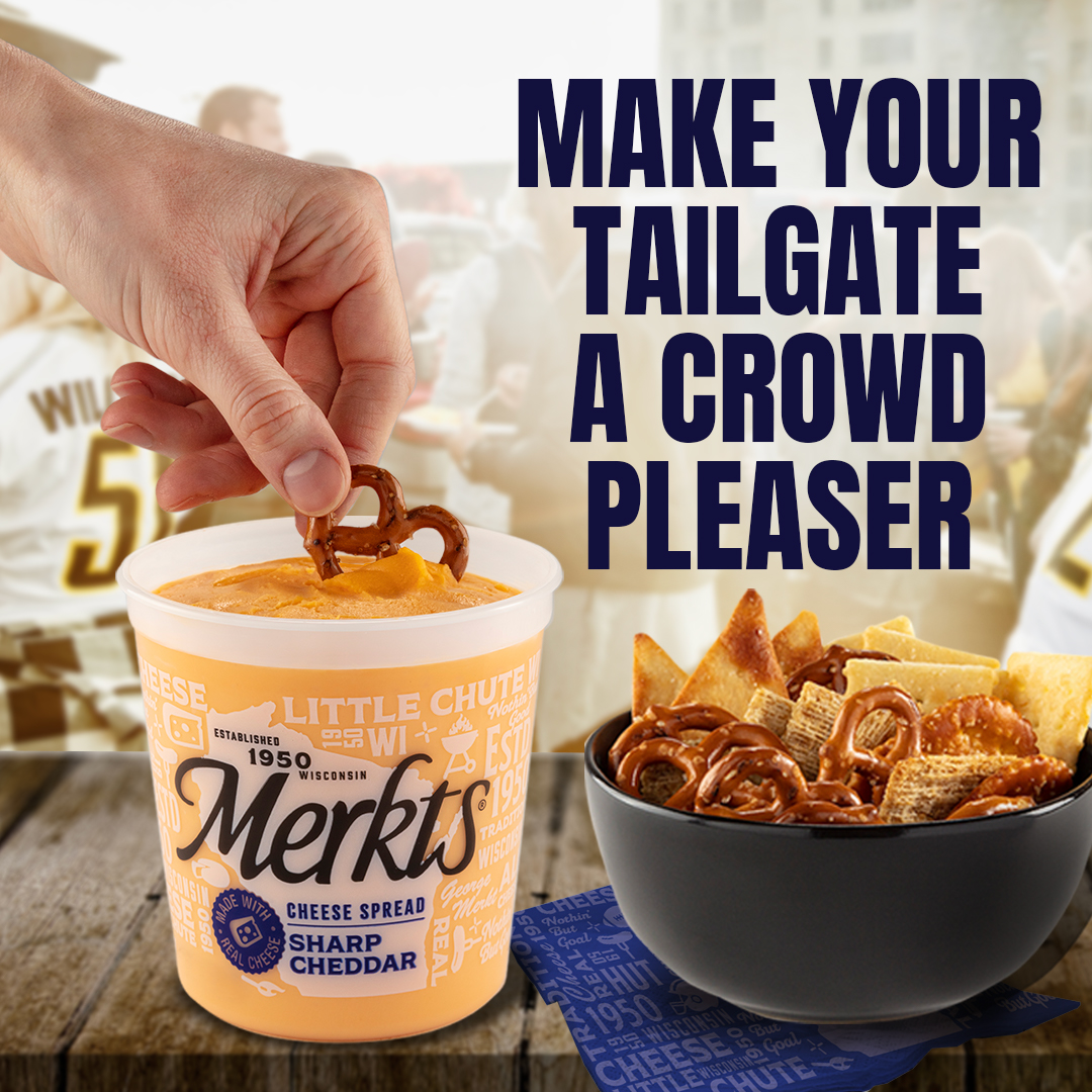 Merkt's Sharp Cheddar Spreadable Cheese, 12.9oz, Tub, Refrigerated/Chilled thumbnail 3