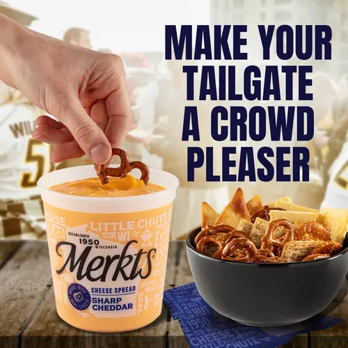 Merkt's Sharp Cheddar Spreadable Cheese, 12.9oz, Tub, Refrigerated/Chilled thumbnail 3