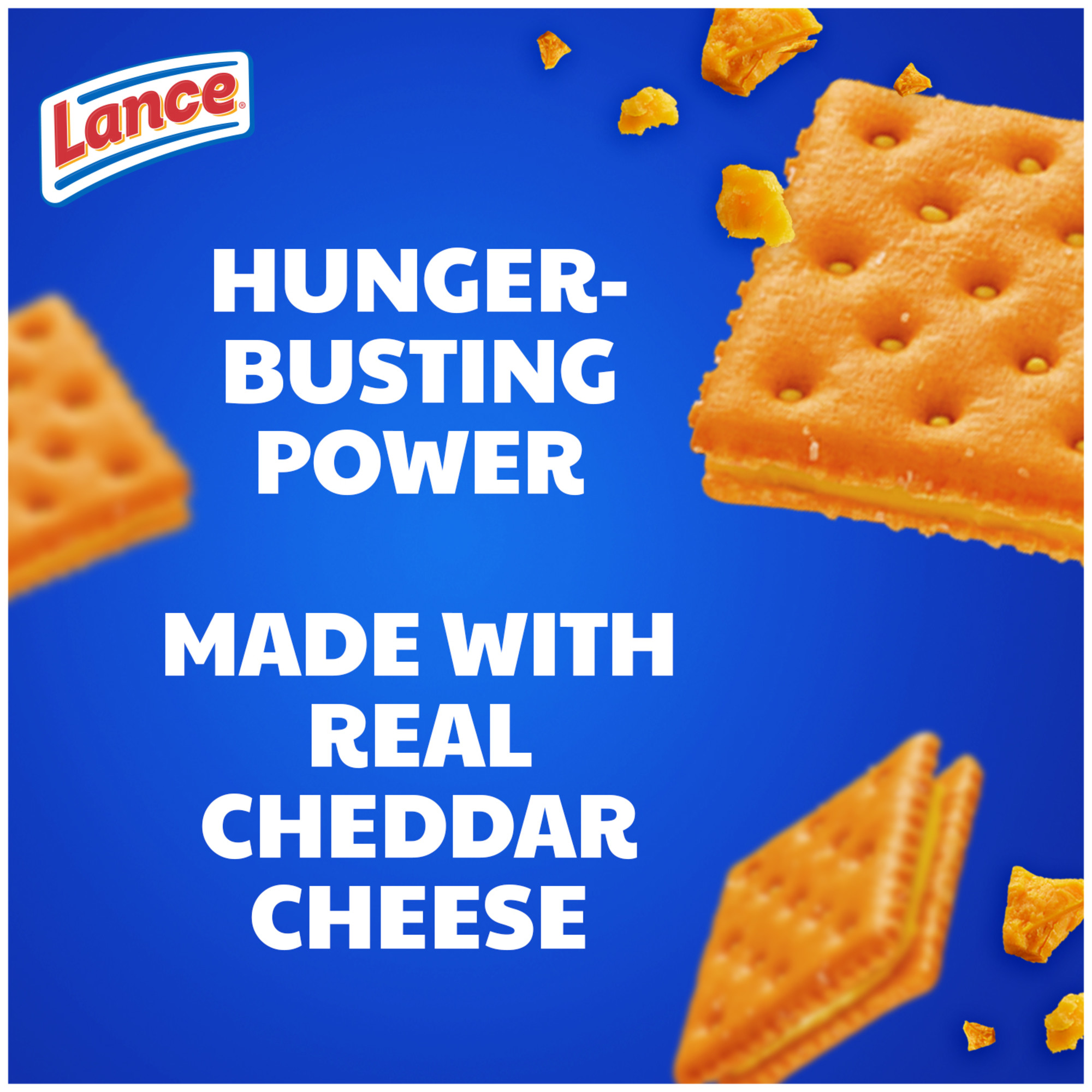 Lance Sandwich Crackers, ToastChee Cheddar, 10 Individually Wrapped Packs, 6 Sandwiches Each thumbnail 2