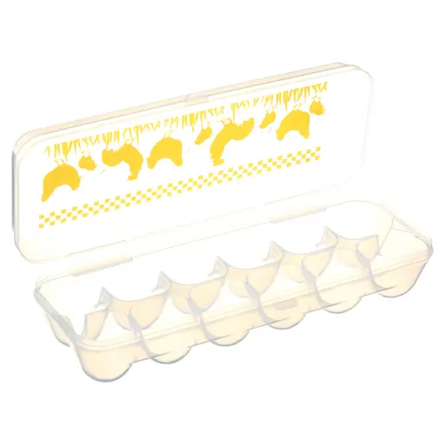 Lixit Chicken Plastic Egg Carton, BPA Free, Green, Holds 12 Eggs thumbnail 4