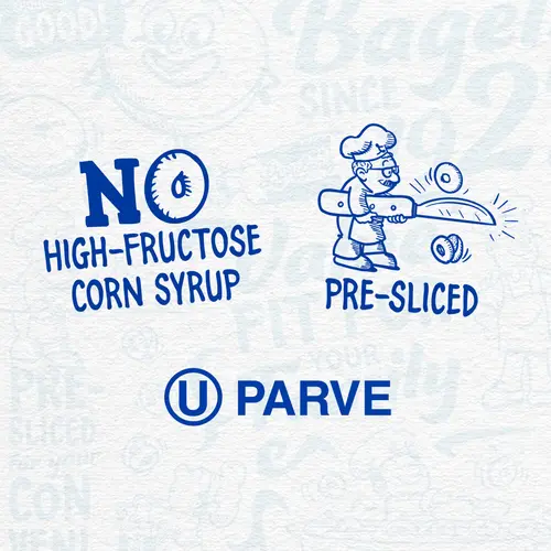 Lender's Original Blueberry Bagels, 6 count, Pre-sliced Refrigerated Bagels, 17.1 oz Bag thumbnail 2