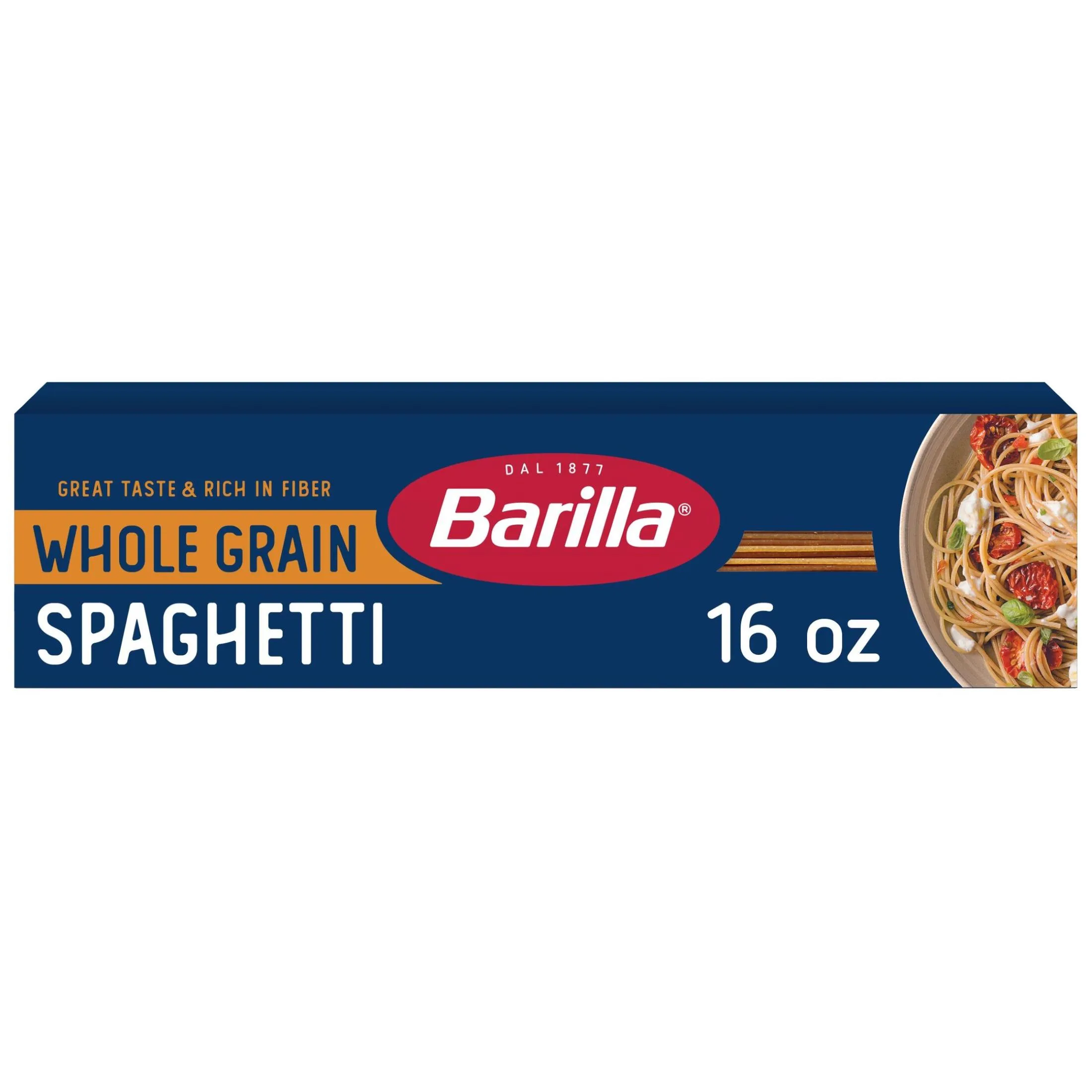 Barilla Whole Grain Spaghetti, 100% Whole Wheat, 16 oz. Box