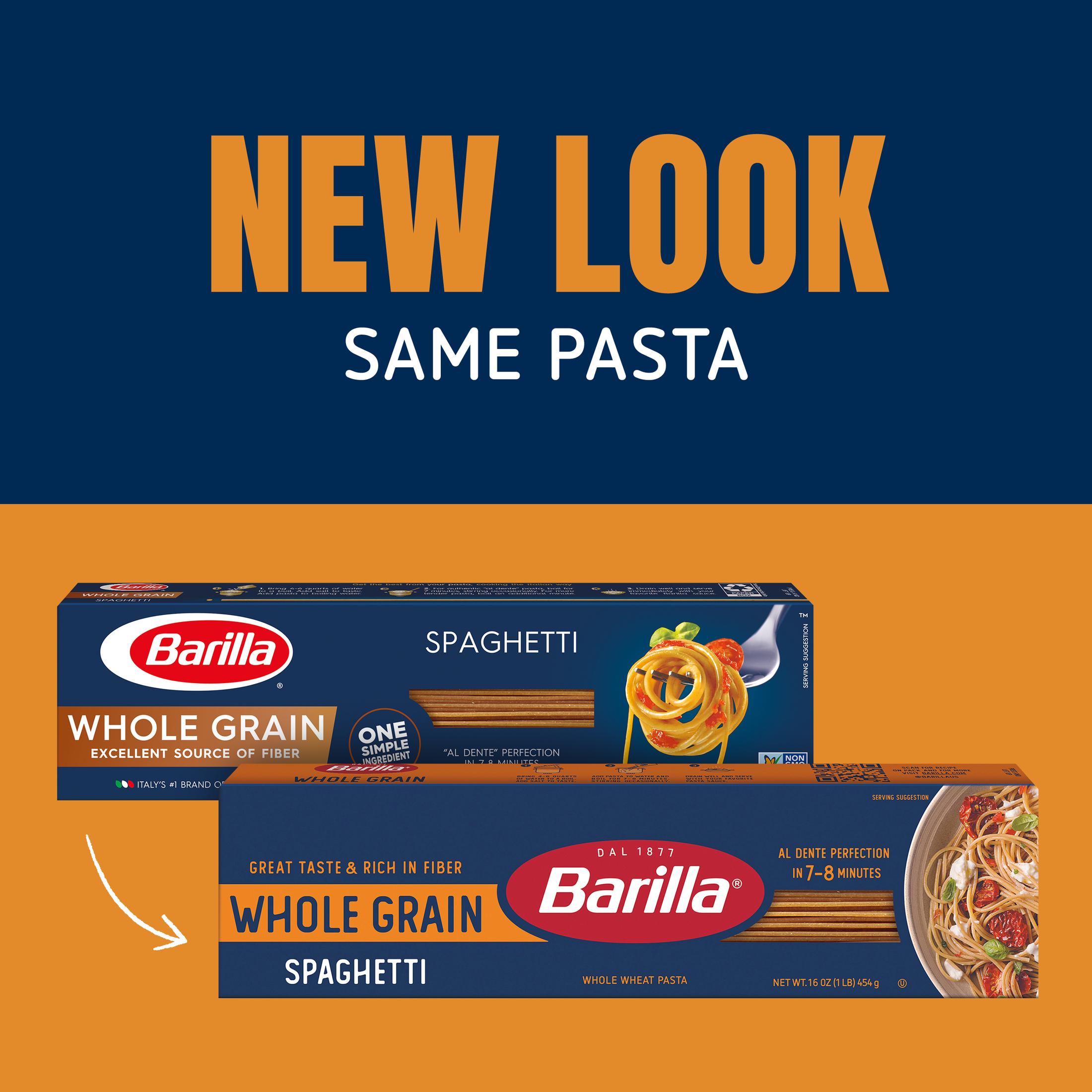 Barilla Whole Grain Spaghetti, 100% Whole Wheat, 16 oz. Box thumbnail 2